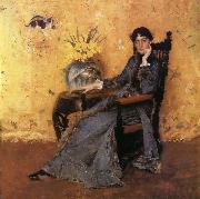 William Merritt Chase Portrait of Dora Wheeler France oil painting artist